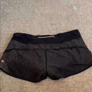 Lululemon black reflective shorts